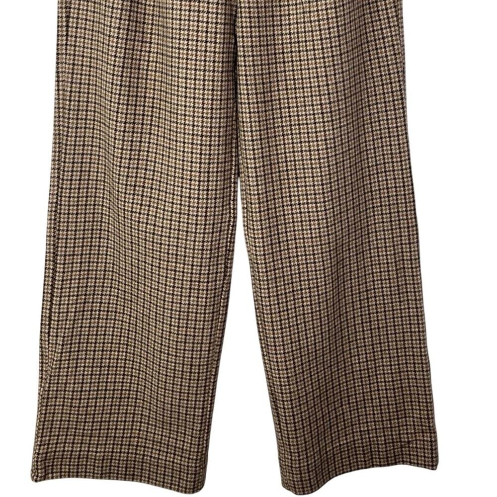 New Everlane The Draper High Rise Wide Leg Wool Houndstooth Pants - Picture 5 of 12
